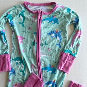 Little Sleepies Dolphin Dance Bamboo Zippy